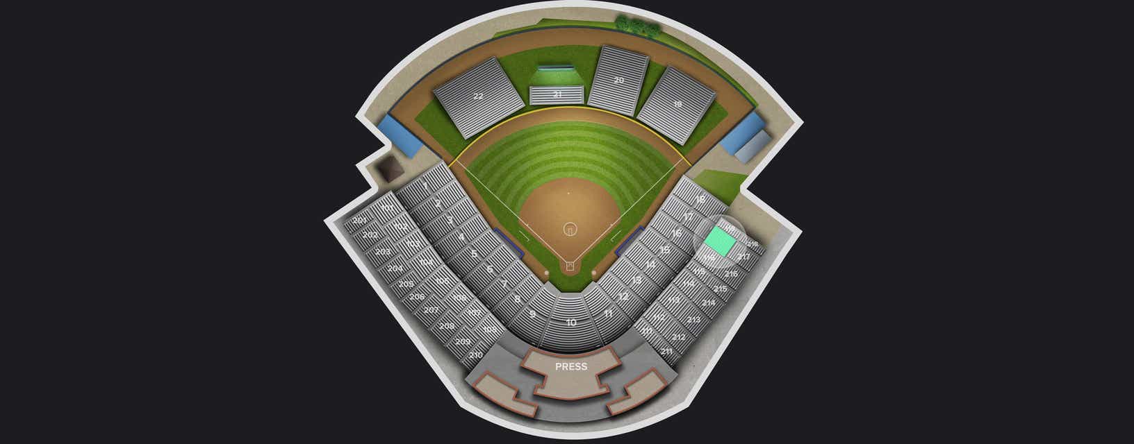 Seat view from First Base