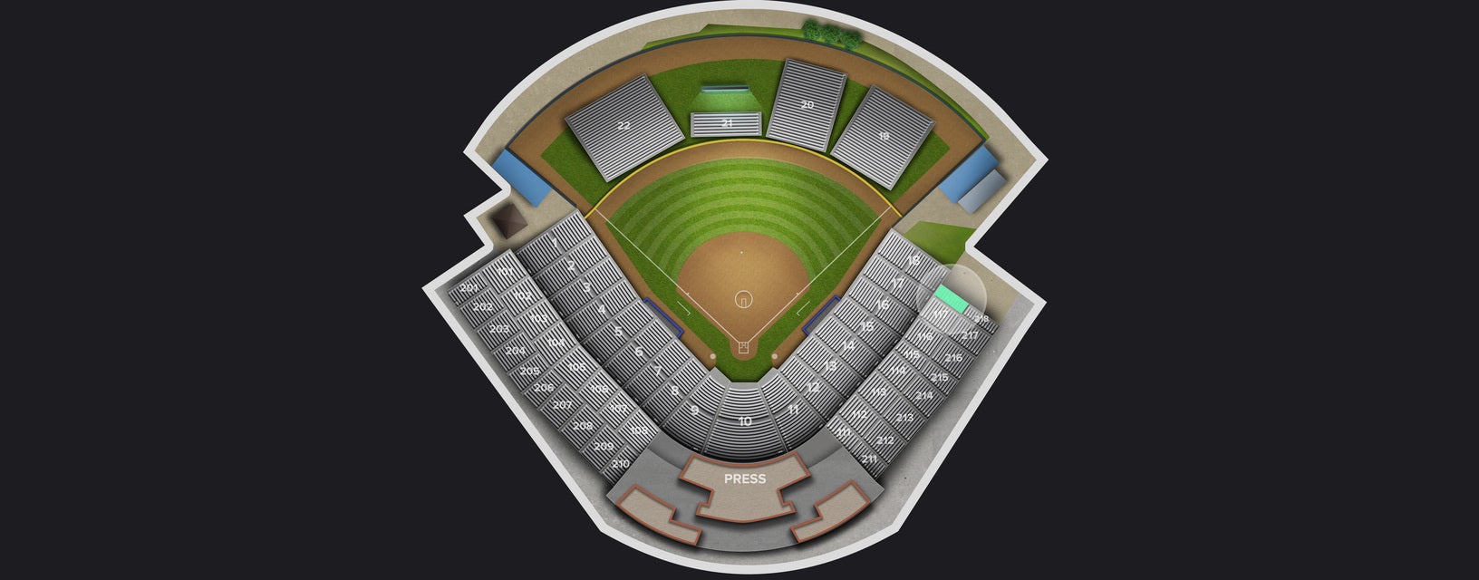 Seat view from First Base