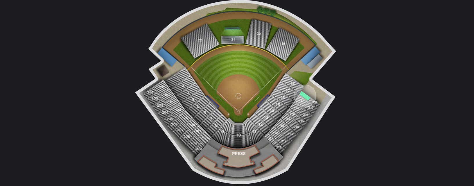 Seat view from First Base