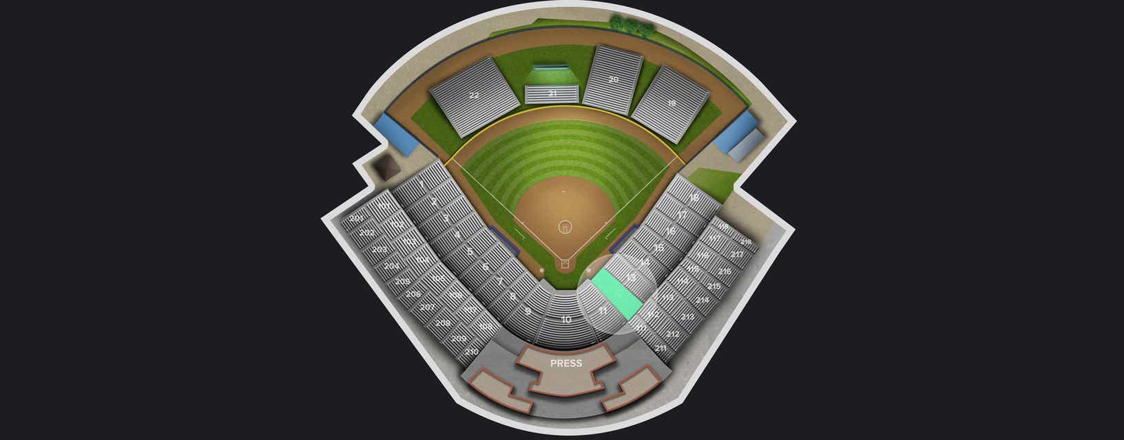 Seat view from First Base