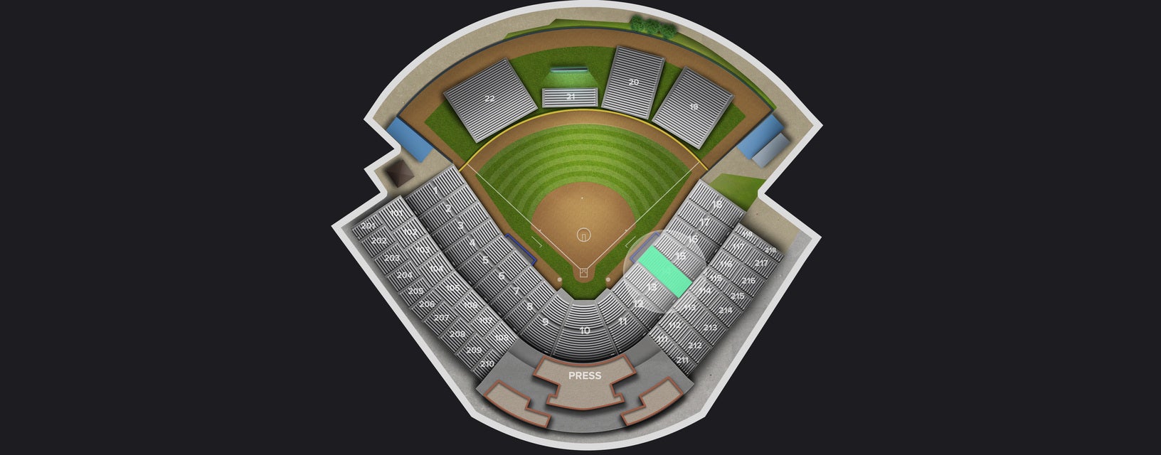 Seat view from First Base