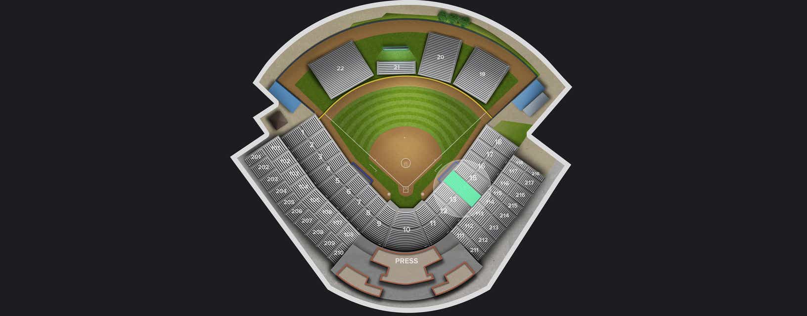 Seat view from First Base