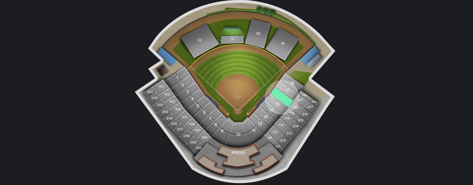 Seat view from First Base
