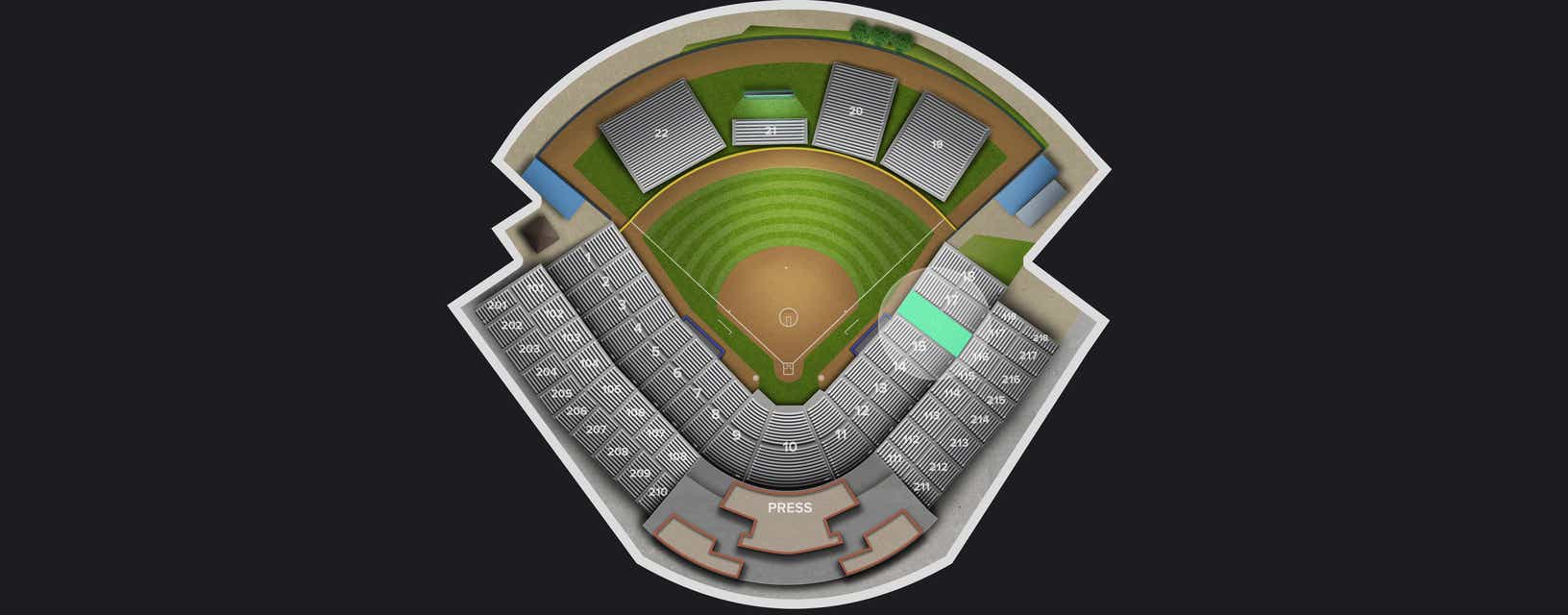 Seat view from First Base