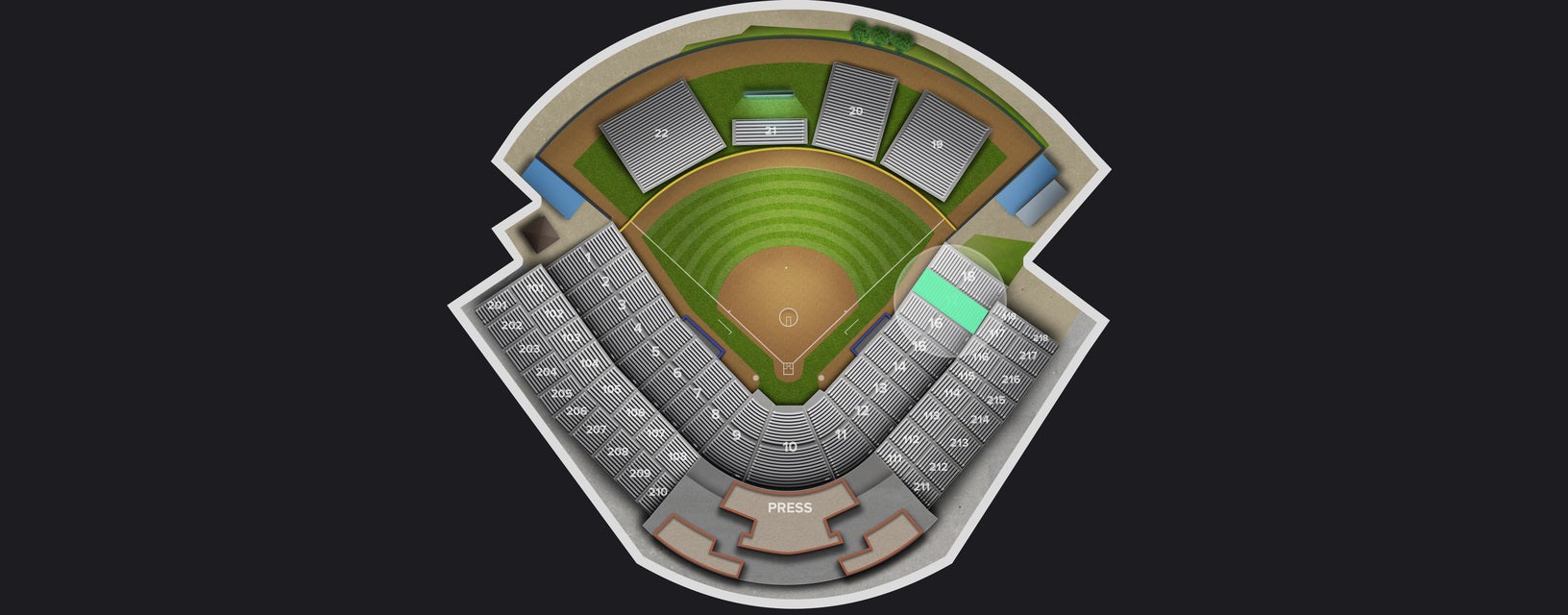 Seat view from First Base