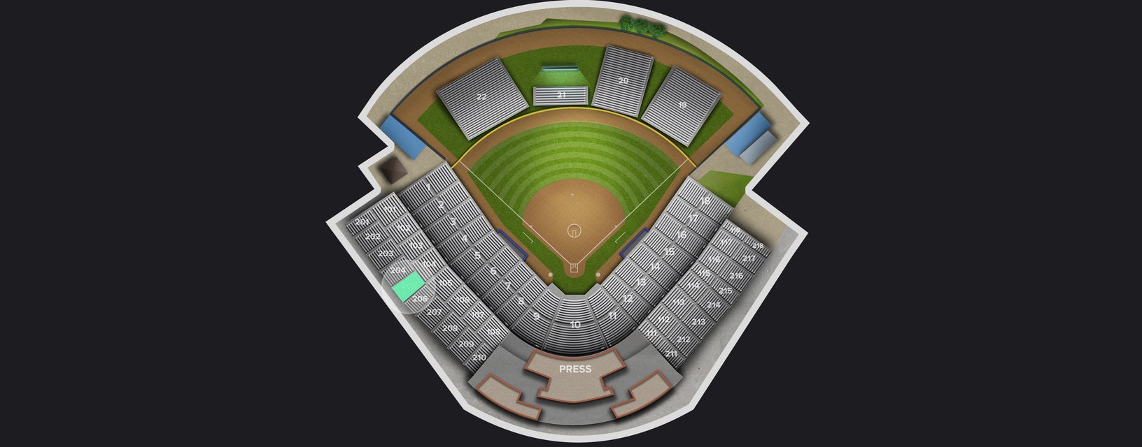 Seat view from Third Base