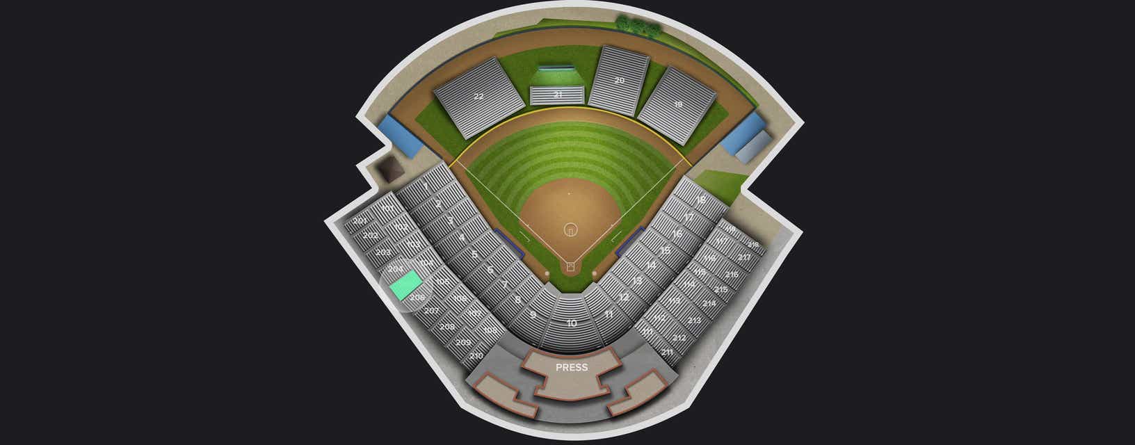 Seat view from Third Base