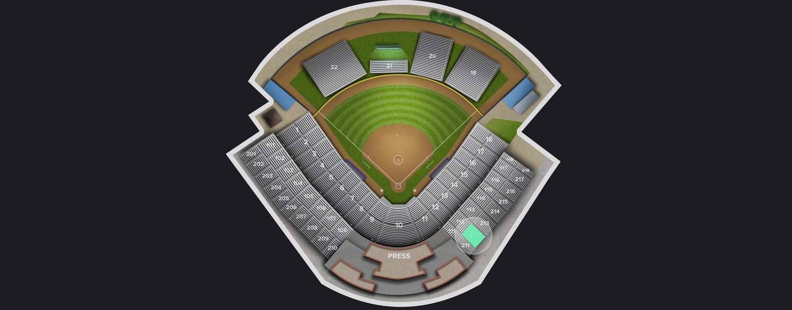 Seat view from First Base