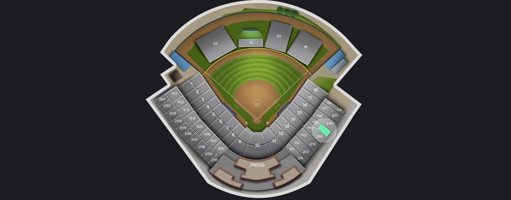 Seat view from First Base