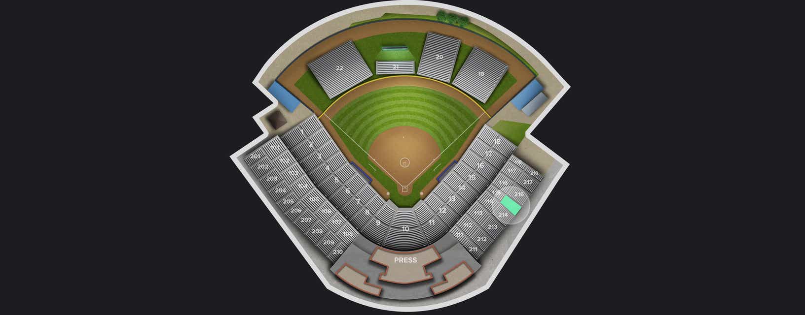 Seat view from First Base