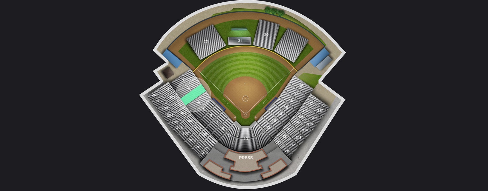 Seat view from Third Base