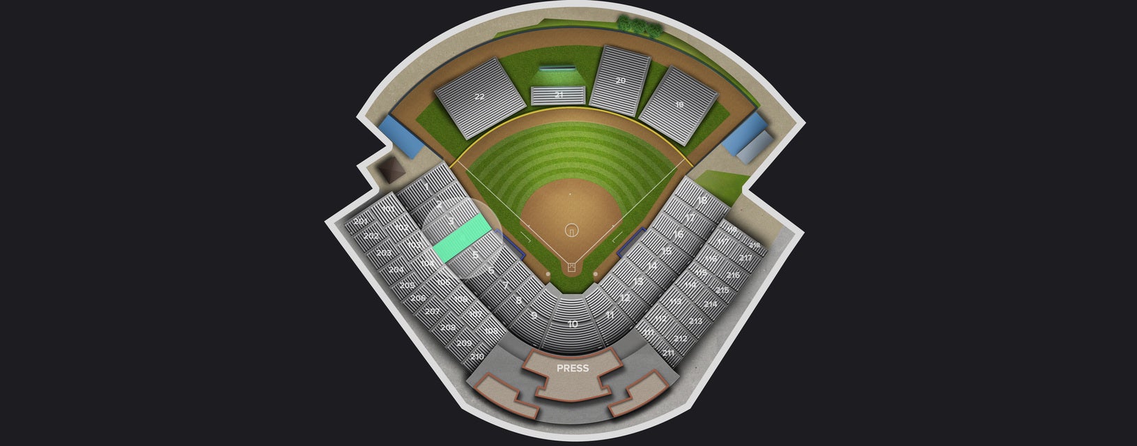 Seat view from Third Base