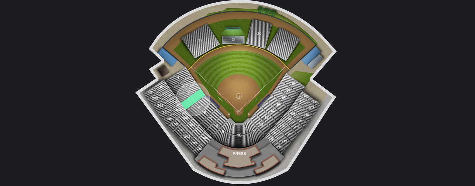 Seat view from Third Base