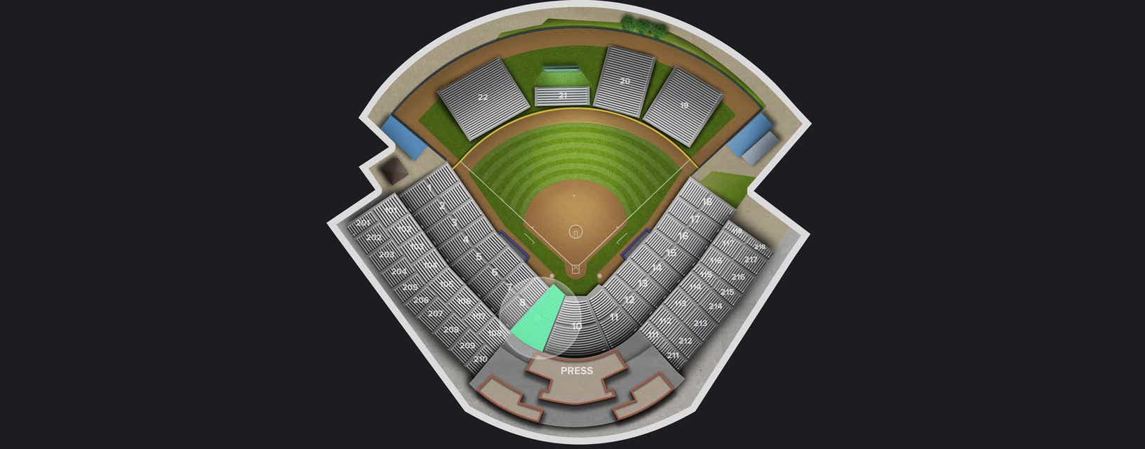 Seat view from Third Base