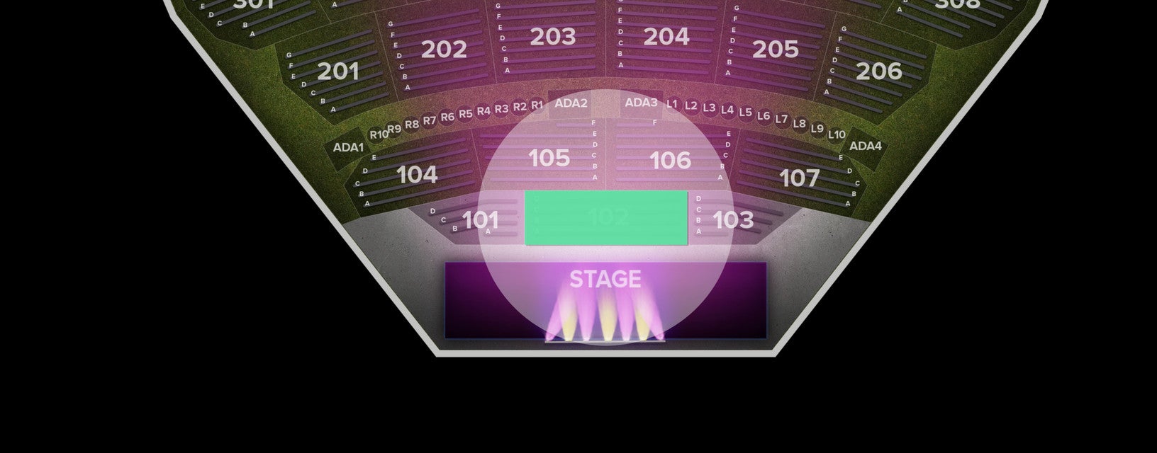 Seat view from Lower