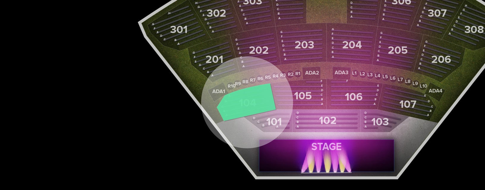 Seat view from Lower