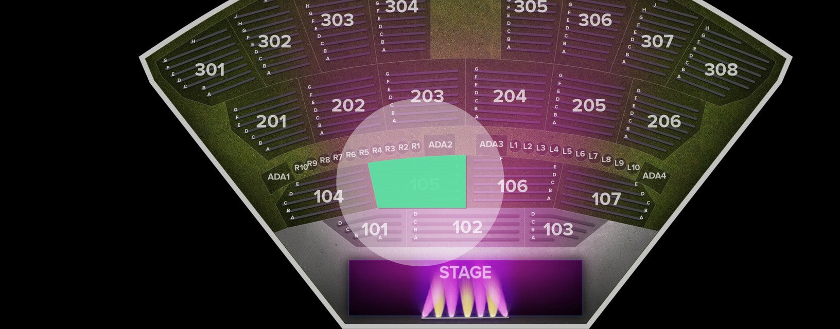 Seat view from Lower