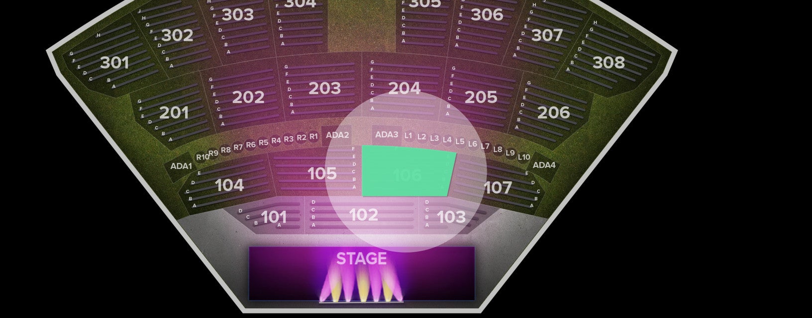 Seat view from Lower