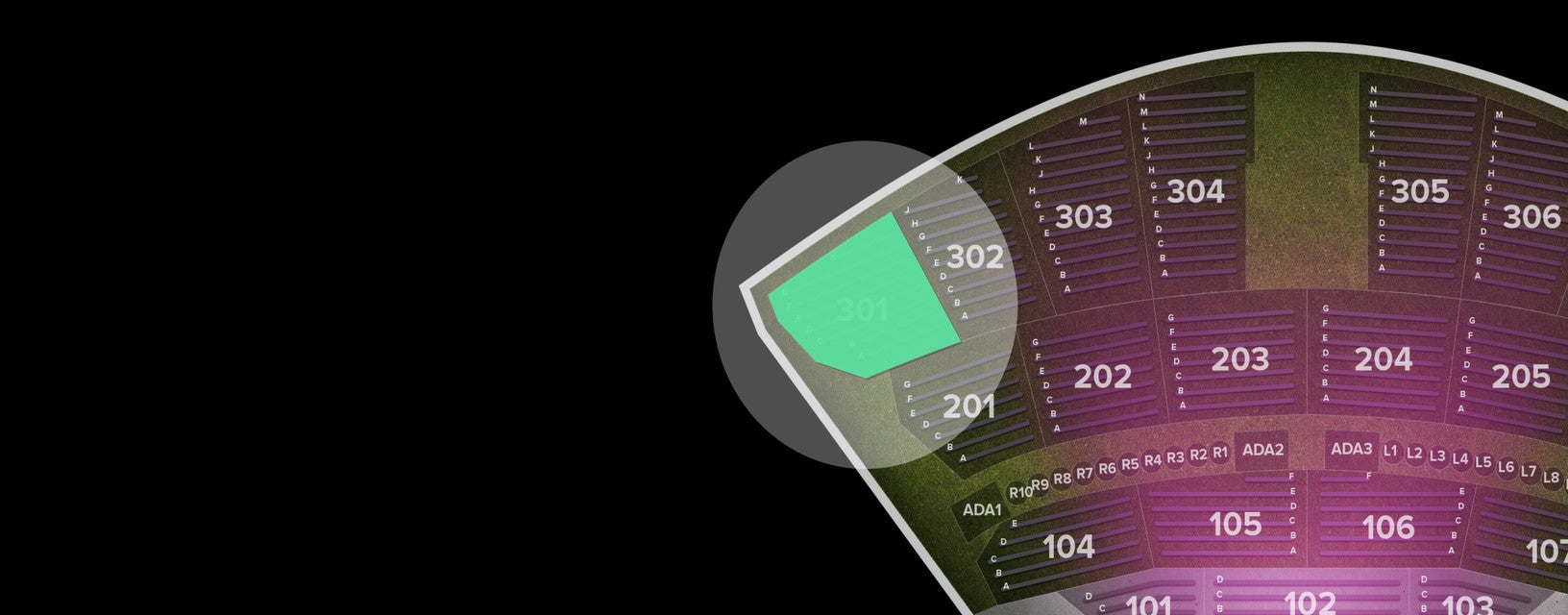 Seat view from Upper