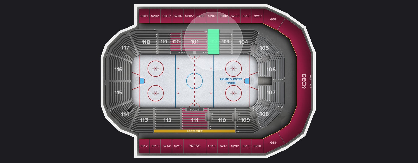 Seat view from Lower