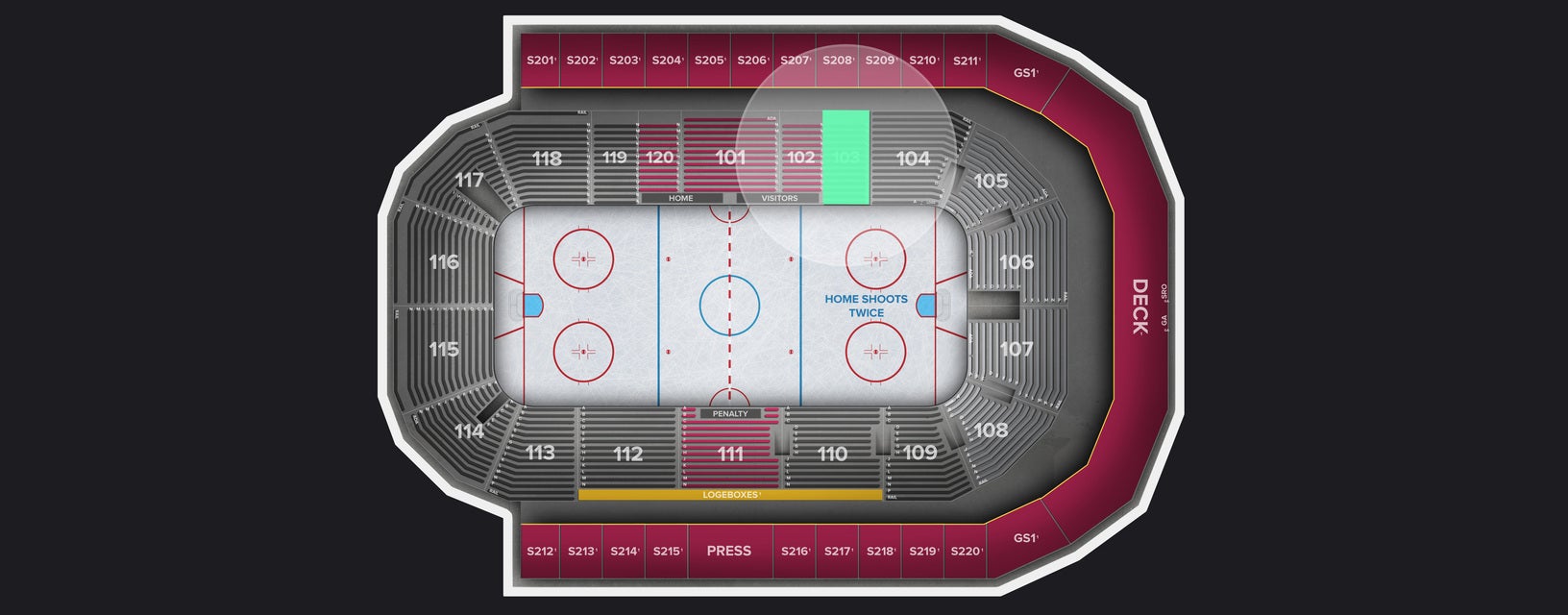 Seat view from Lower