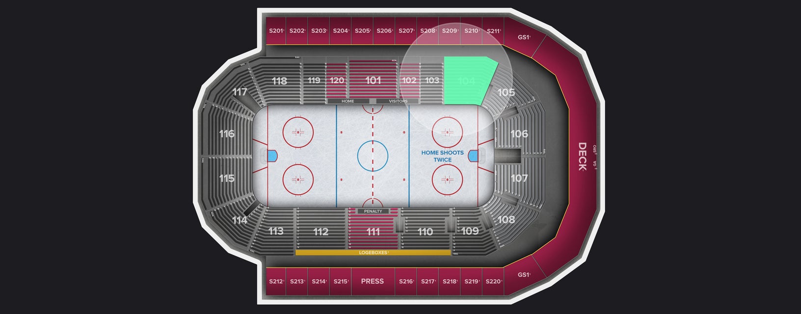 Seat view from Lower