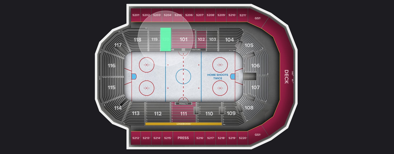 Seat view from Lower