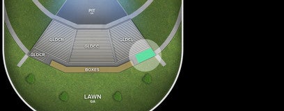 Seat view from Gold Circle