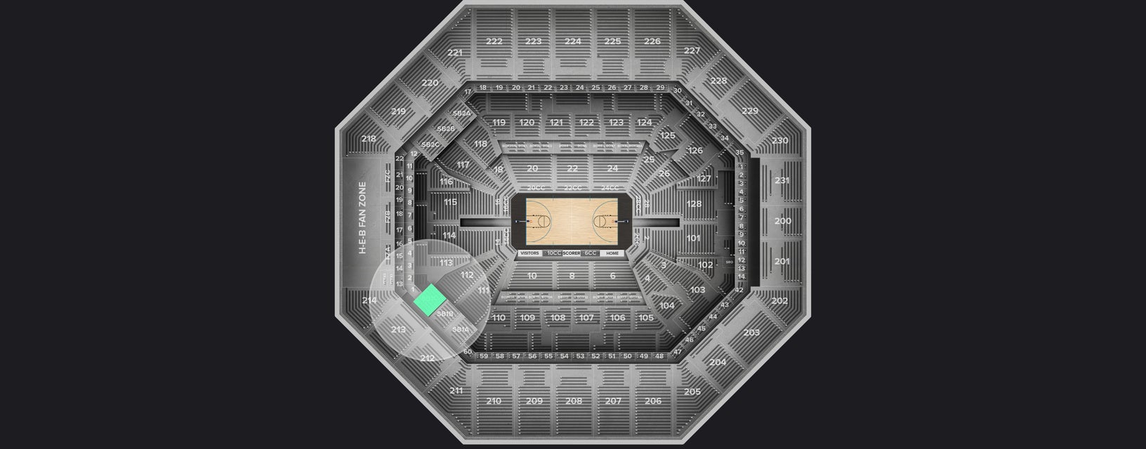 Seat view from Super Box