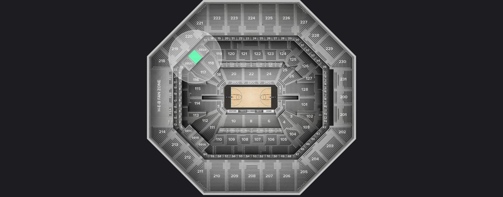 Seat view from Super Box