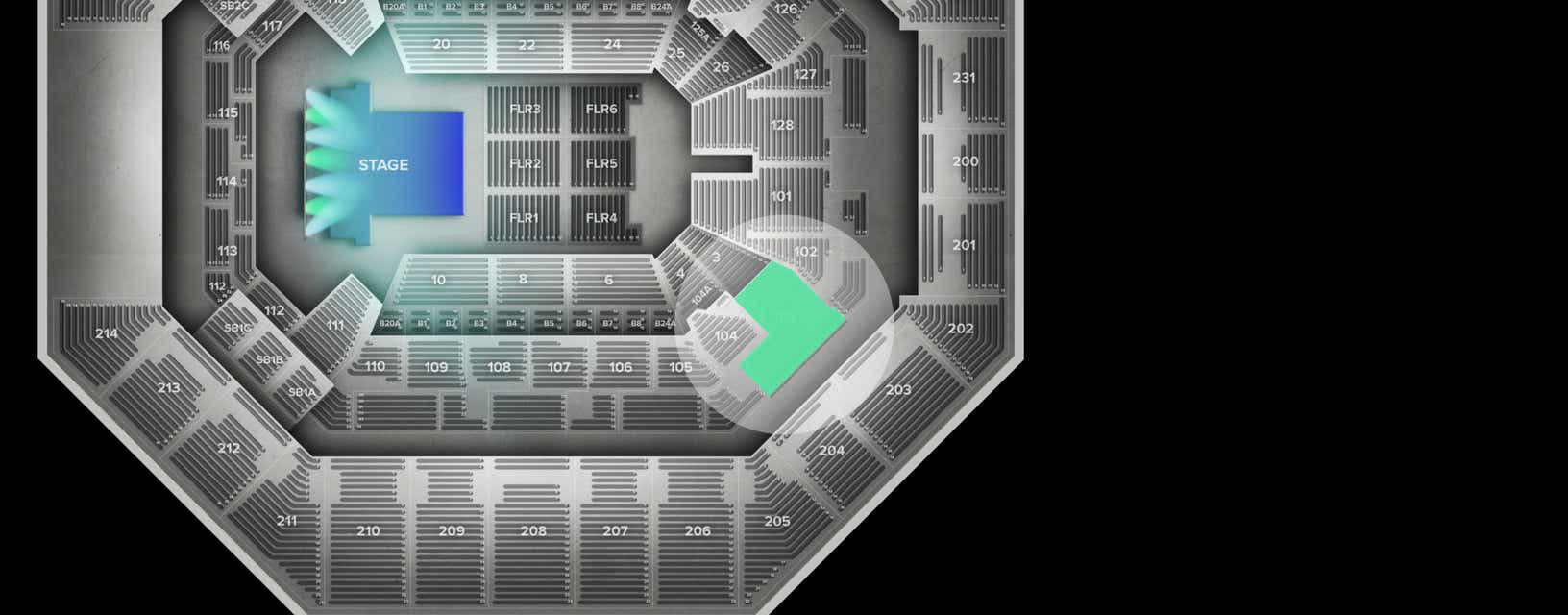 Seat view from Lower
