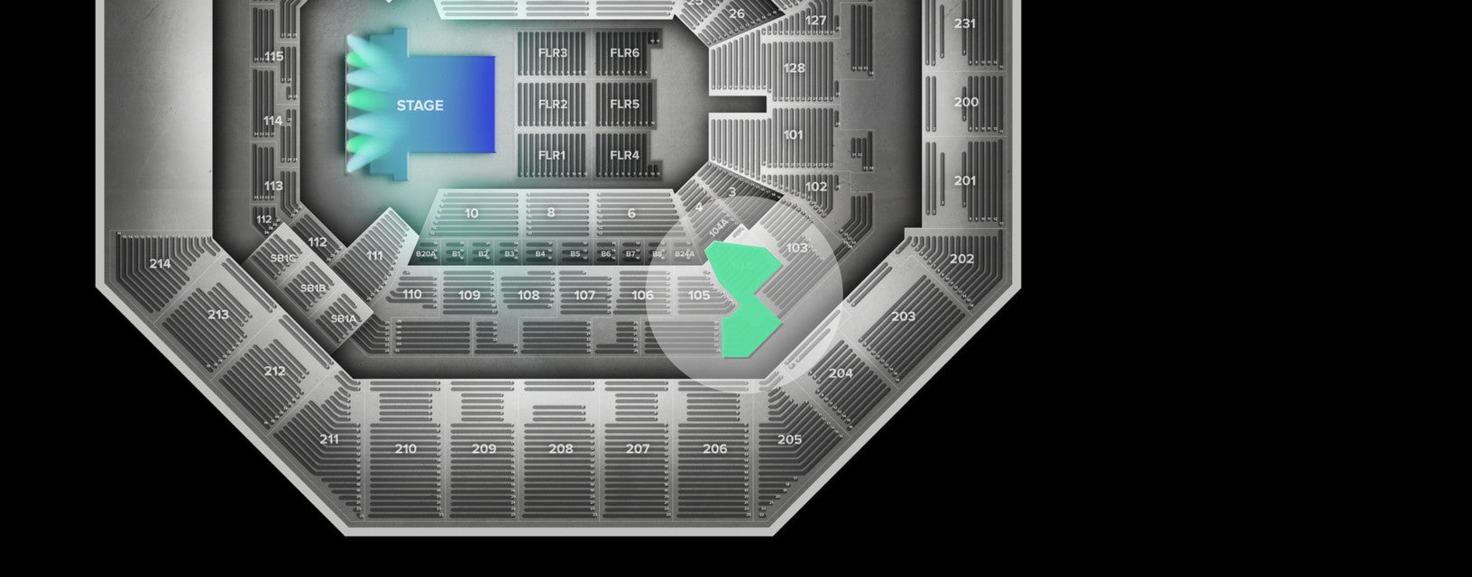 Seat view from Lower