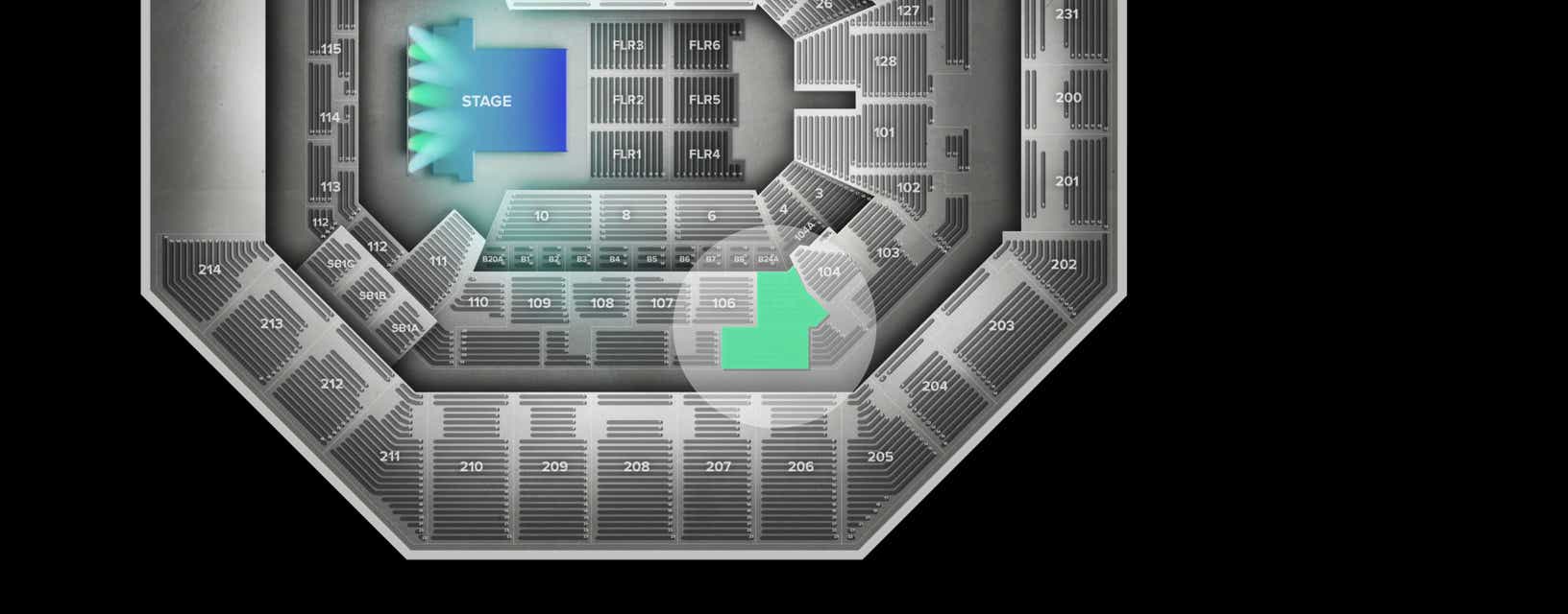 Seat view from Lower