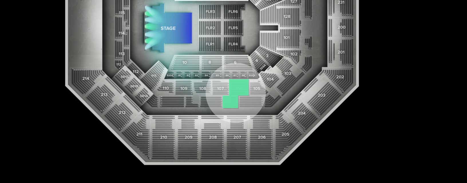Seat view from Lower