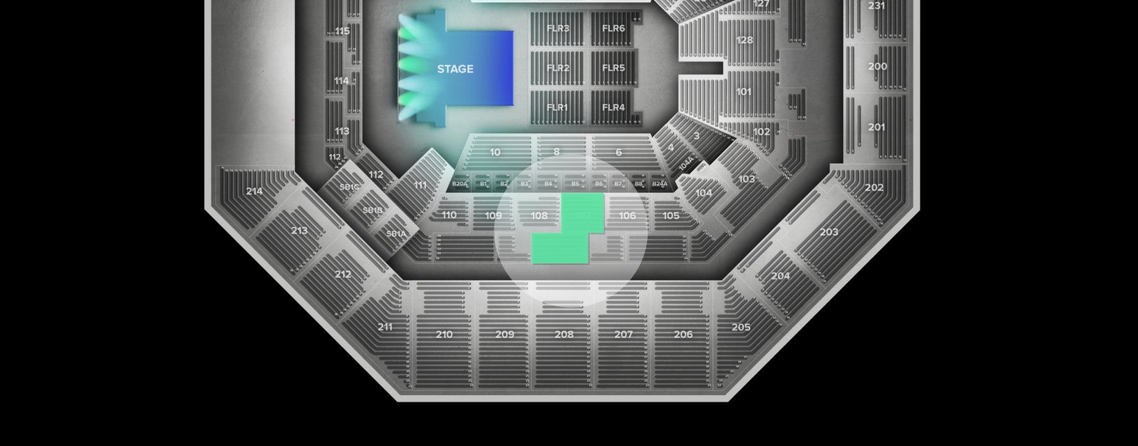 Seat view from Lower