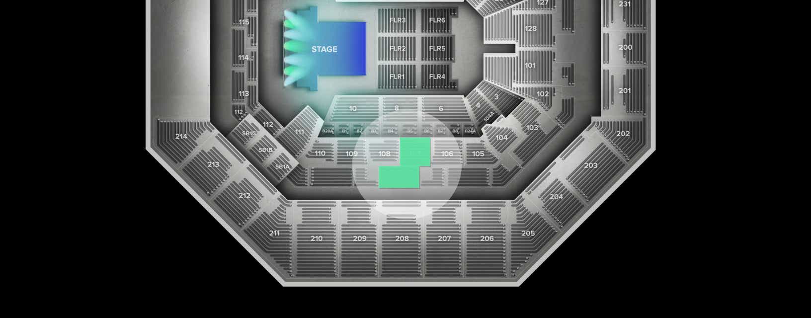 Seat view from Lower