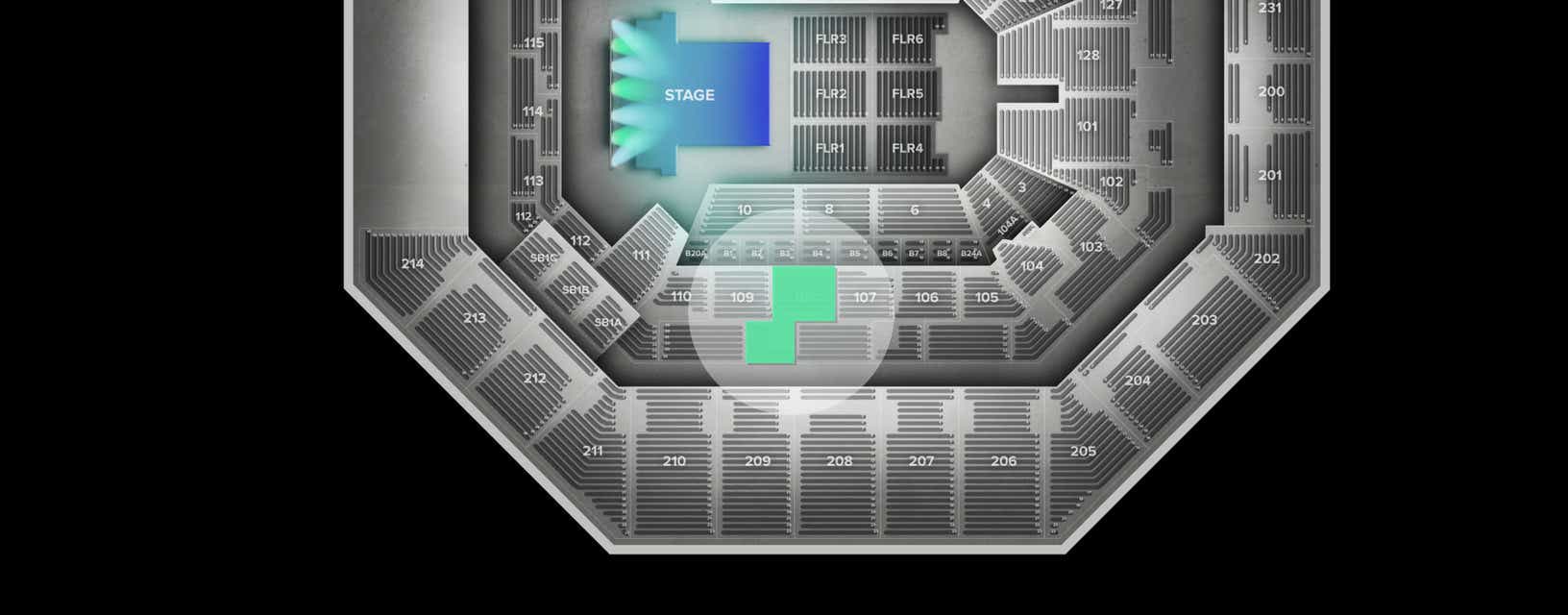 Seat view from Lower