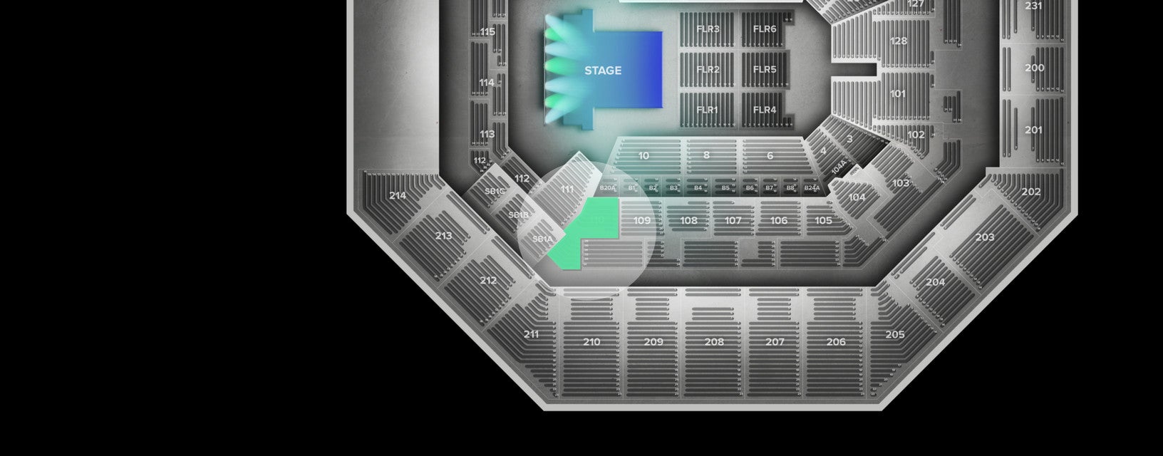Seat view from Lower