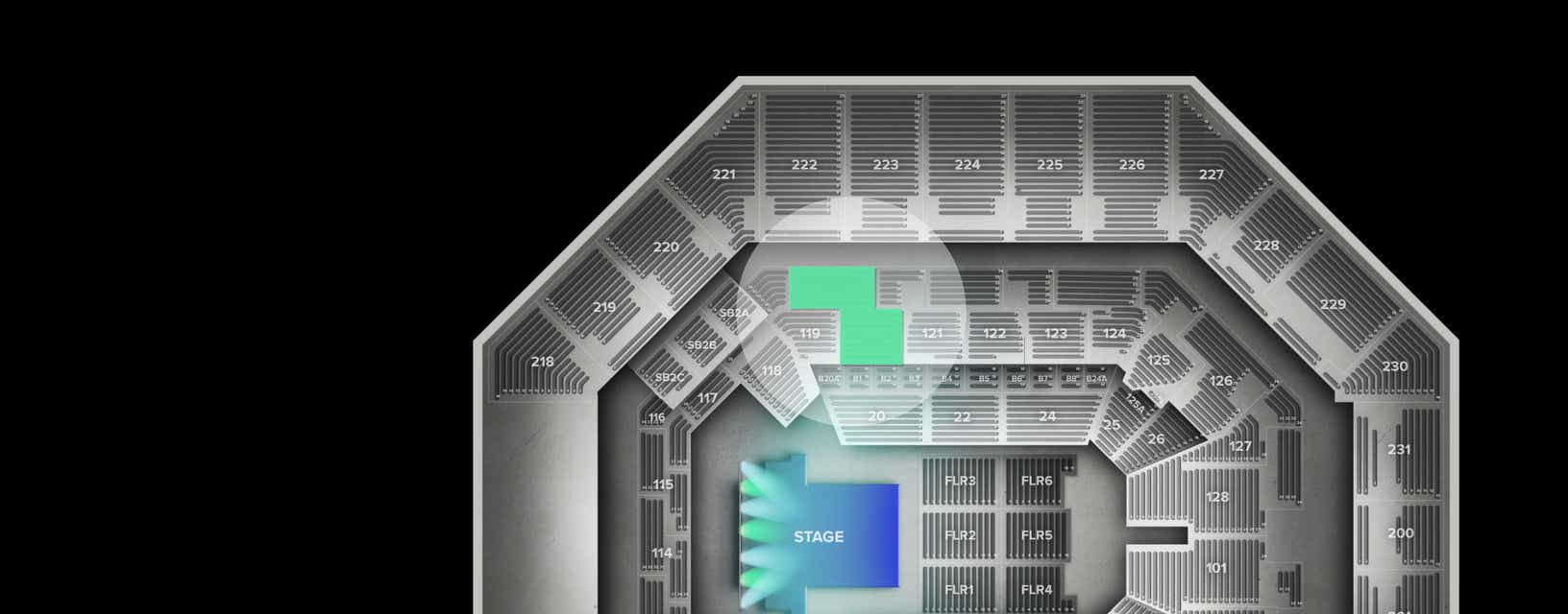 Seat view from Lower