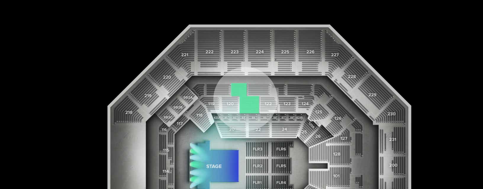 Seat view from Lower
