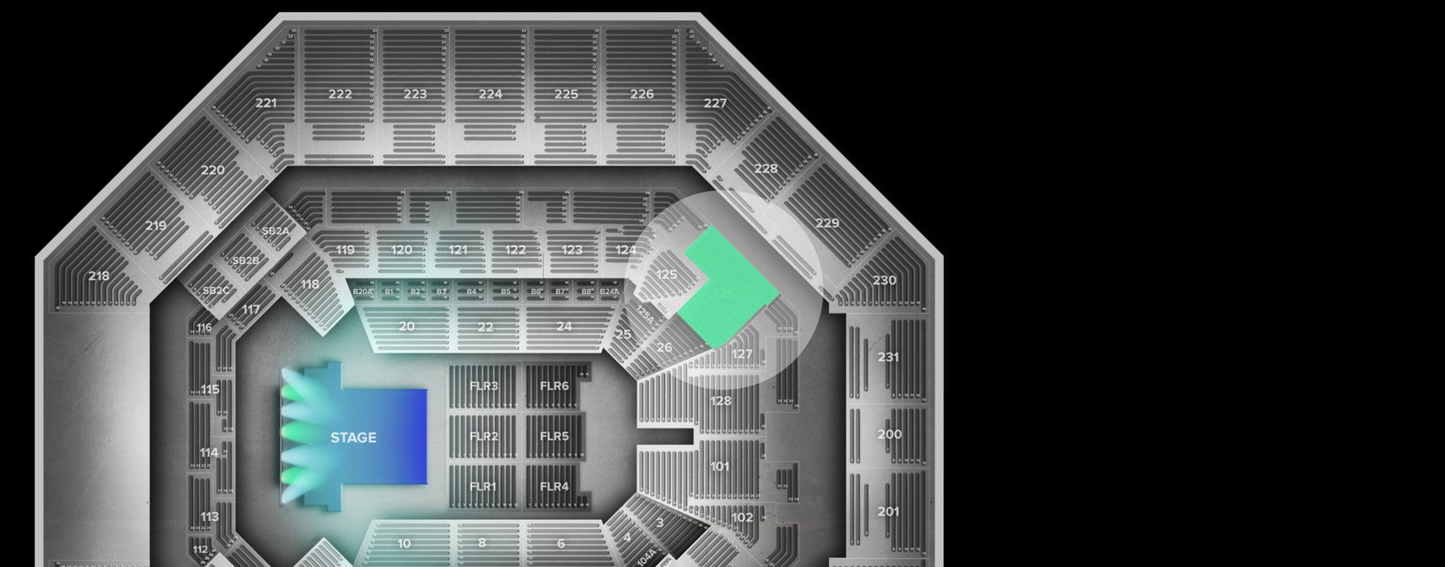 Seat view from Lower