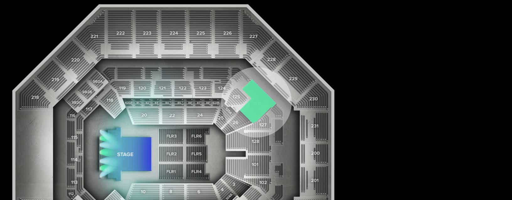 Seat view from Lower