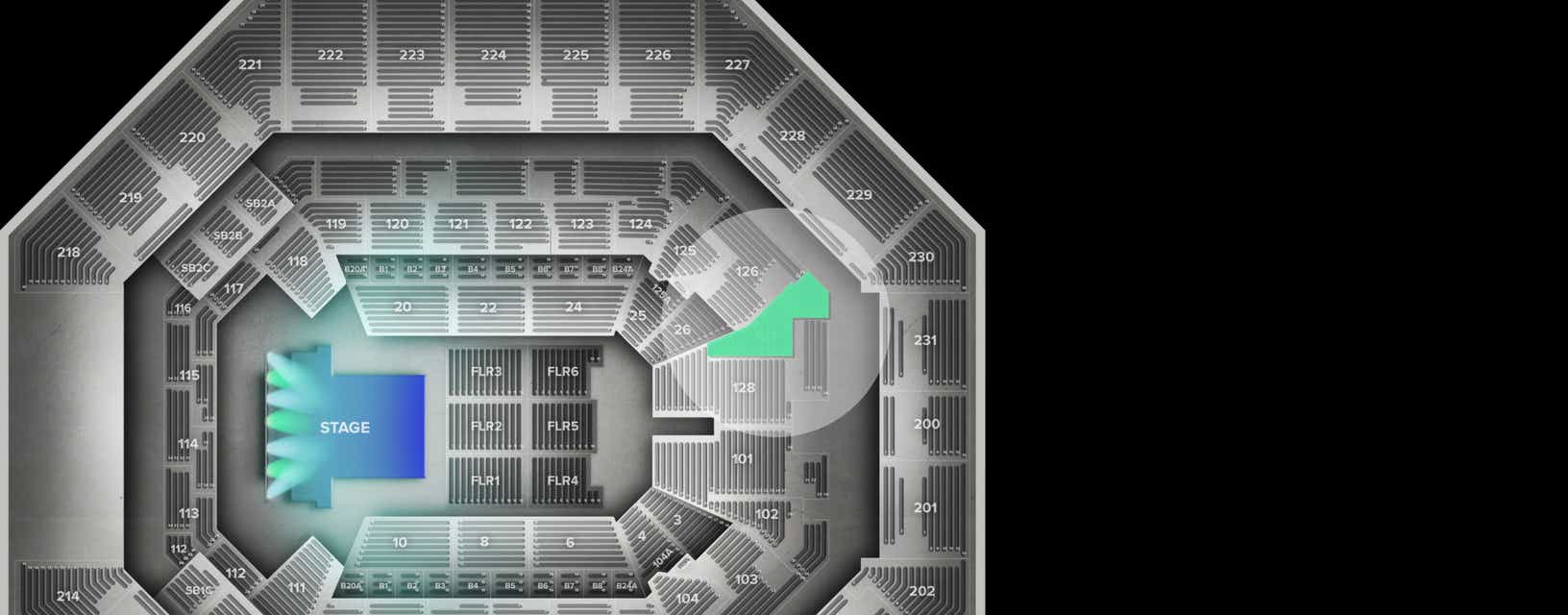 Seat view from Lower