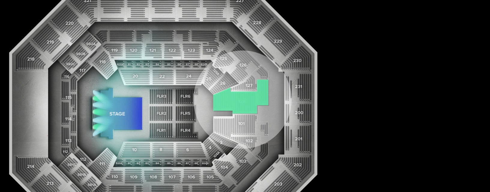 Seat view from Lower