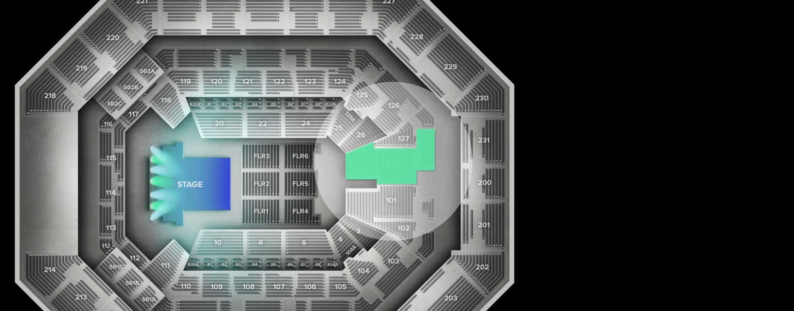 Seat view from Lower