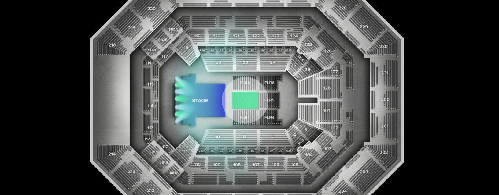 Seat view from Floor