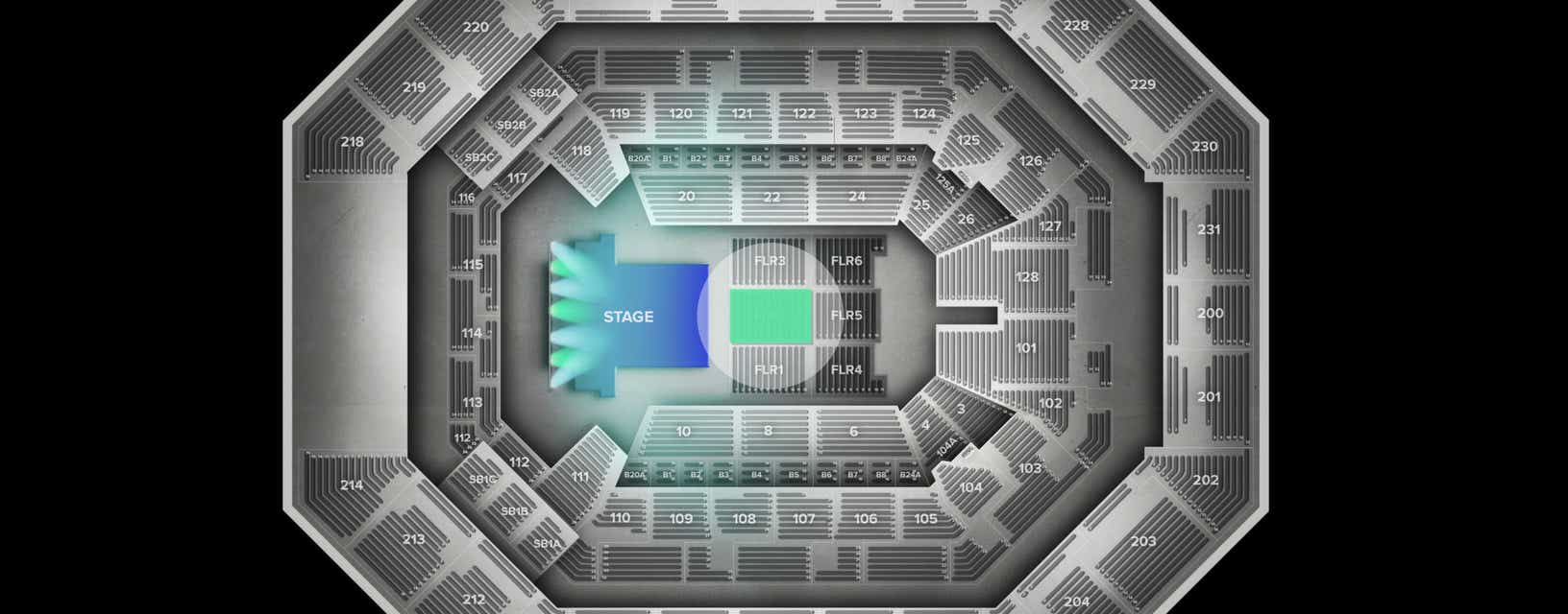 Seat view from Floor