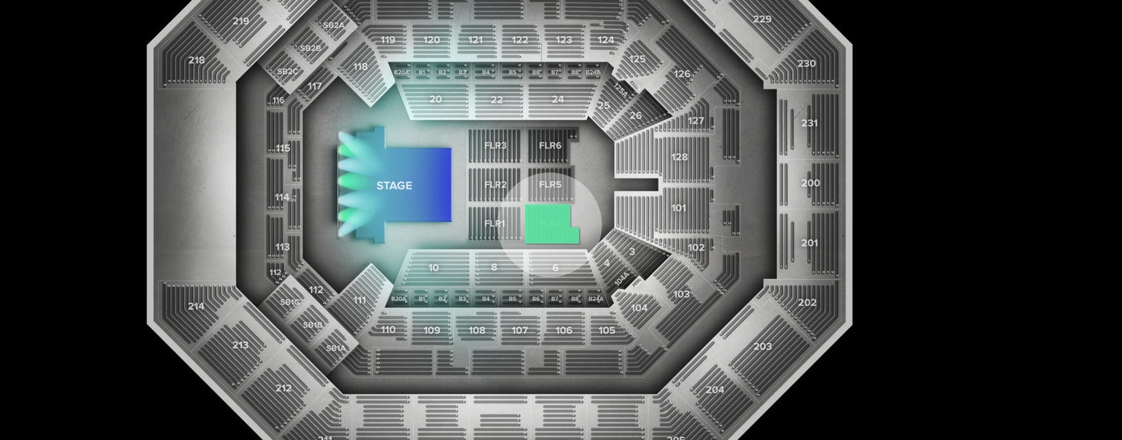 Seat view from Floor