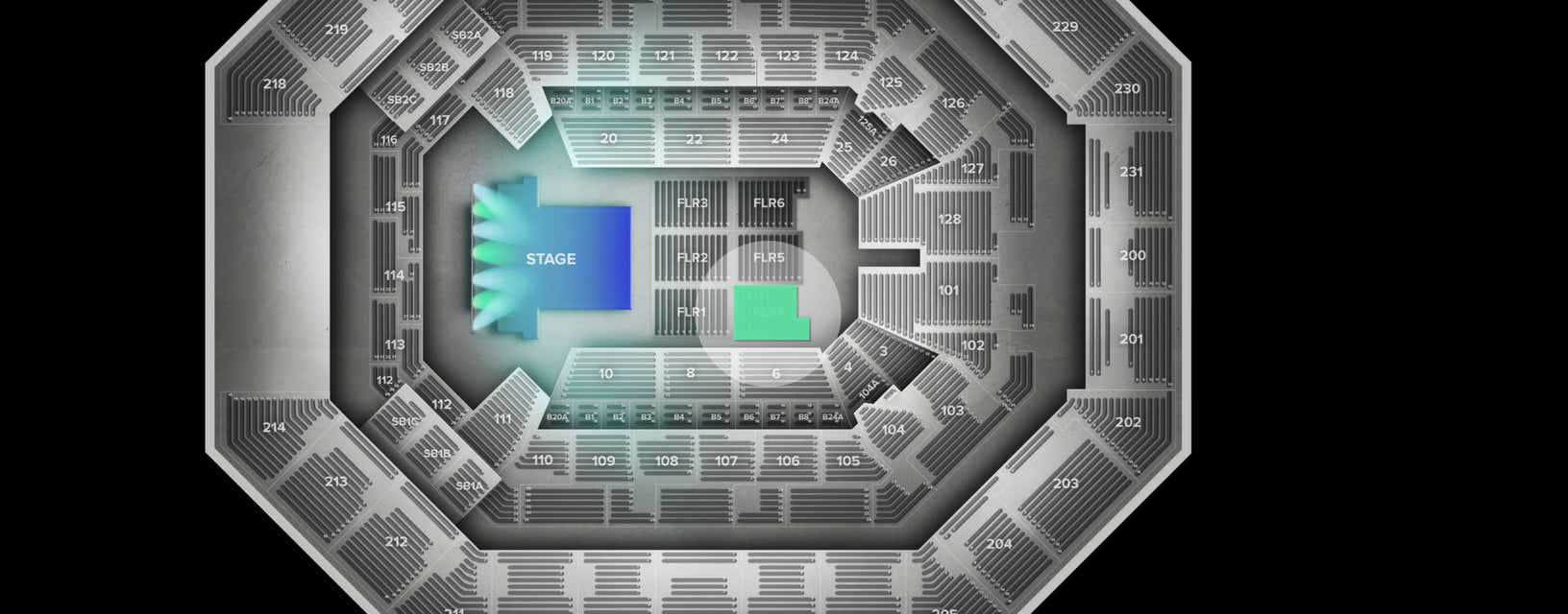 Seat view from Floor