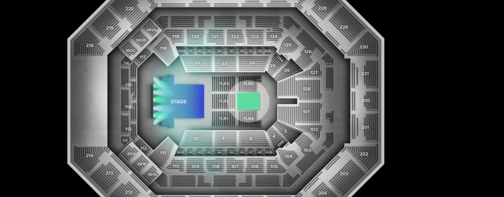 Seat view from Floor